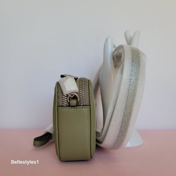 COACH Kira With Quilted Nappa Smooth Leather Crossbody Bag- Moss color ⭐ - Picture 8 of 16